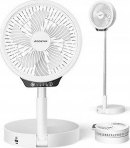 Wentylator Desktop retractable blade fan with light，VDE/Paula 2
