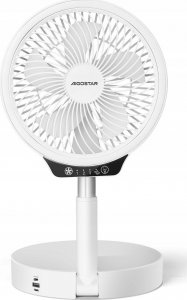 Wentylator Desktop retractable blade fan with light，VDE/Paula 3