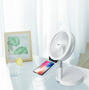 Wentylator Desktop retractable blade fan with light，VDE/Paula 4
