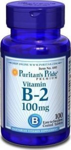 Puritan's Pride Vitamin B-2 100mg - 100tabs 1