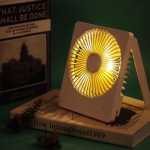 Wentylator USB Alogy Alogy Wiatrak bezszumowy Mini Wentylator składany na biurko regulowany Biały uniwersalny 4