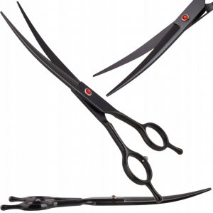 Nożyczki Fryzjerskie Groomerskie 7.0 Zestaw 3+1 grzebień degażówki dla zwierząt 9