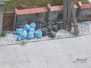 Juweela Juweela: Niebieskie i czarne pełne worki na śmieci (20 szt) 1
