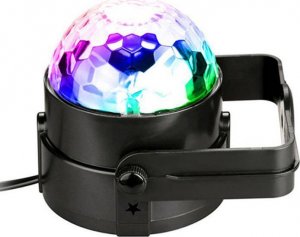Aptel DYSKOTEKOWA KULA LED RGB Disco z czujnikiem dźwięku + pilot ZS48 4