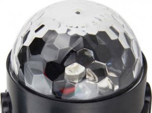 Aptel DYSKOTEKOWA KULA LED RGB Disco z czujnikiem dźwięku + pilot ZS48 5