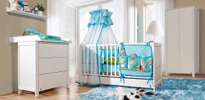 ATB Meble Komoda z trzema szufladami do pokoju dziecięcego Basic Brzoza 5