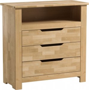 ATB Meble Komoda z przewijakiem z drewna brzozowego Betula 2