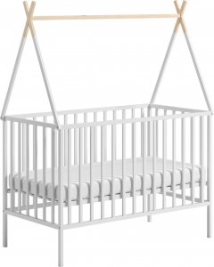 ATB Meble Łóżeczko niemowlęce 120x60 Tipi biały Tipi 1