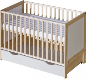ATB Meble Łóżeczko dziecięce 120x60 Basic Biały 2