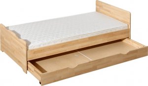 ATB Meble Łóżko z drewna brzozowego 80x200 Pectus 2