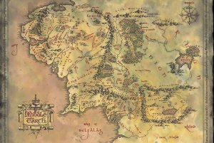 Pyramid PLAKAT WŁADCA PIERŚCIENI MAPA ŚRÓDZIEMIA MIDDLE EARTH 91,5x61cm 1