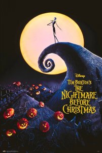 Erik PLAKAT MIASTECZKO HALLOWEEN NIGHTMARE CHRISTMAS 61x91,5cm 1