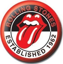 Pyramid PRZYPINKA ROLLING STONES ESTABLISHED 2,5cm 1