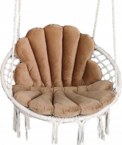 Love Gifts FOTEL WISZĄCY Z KOMPLETEM PODUCH MUSZLI/Róż 6