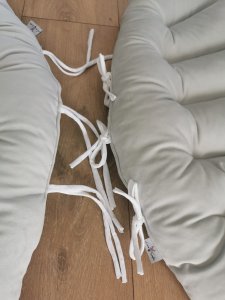 Love Gifts FOTEL WISZĄCY Z KOMPLETEM PODUCH MUSZLI/Szary 4