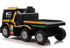 Lean Cars Auto Na Akumulator Mercedes + Naczepa XMX622B Zółty LCD 12