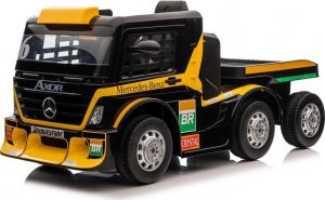 Lean Cars Auto Na Akumulator Mercedes + Naczepa XMX622B Zółty LCD 13