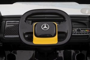 Lean Cars Auto Na Akumulator Mercedes + Naczepa XMX622B Zółty LCD 7