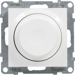 Legrand SUNO - Ściemniacz obrotowy - 240 V~ - 50 Hz - 5 - 75 W ( 10 lamp maks.) dla lamp LED z opcją ściemniania - bez zacisku neutralnego, Biały - Legrand 721179 himp 2