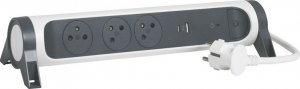 Listwa zasilająca Legrand PRZEDŁUŻACZ 3X2P+Z+USB AC 1.5M-B/G Legrand 049417 himp 4