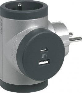 Legrand Rozgałęźnik obrotowy 2X2P+Z+USB AC-AL/G Legrand 049439 2