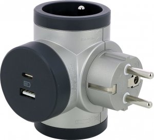 Legrand Rozgałęźnik obrotowy 2X2P+Z+USB AC-AL/G Legrand 049439 3