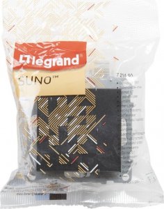 Legrand SUNO - Łacznik jednobiegunowy - 10 AX - 250 V~ - zaciski automatyczne, Czarny - Legrand 721401 himp 4