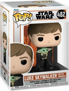 Figurka Funko Pop Funko POP! Star Wars Mandalorian Luke Skywalker With Grogu Figurka Winylowa 482 58290 1