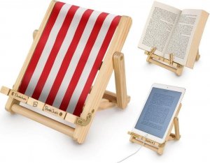 Thinking Gifts Book Chair podstawka pod książkę/tablet Leżak czer 1