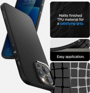 Spigen Spigen Liquid Air iPhone 14 Pro Max czarny/matte black ACS04813 13