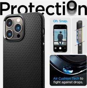 Spigen Spigen Liquid Air iPhone 14 Pro Max czarny/matte black ACS04813 14