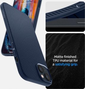 Spigen Spigen Liquid Air iPhone 14 granatowy/navy blue ACS05038 12