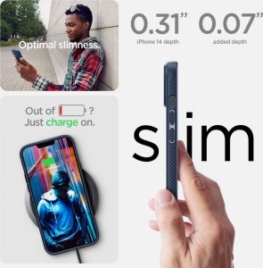 Spigen Spigen Liquid Air iPhone 14 granatowy/navy blue ACS05038 14