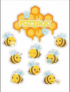 LearnHow Dekoracja - Grupa pszczółki 9el 1