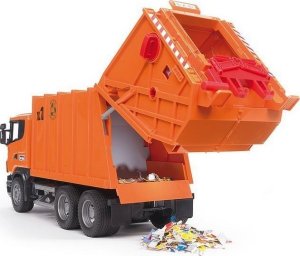 Bruder Bruder 03560 Śmieciarka Scania Duża + 2 kosze 5