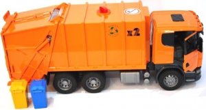 Bruder Bruder 03560 Śmieciarka Scania Duża + 2 kosze 7