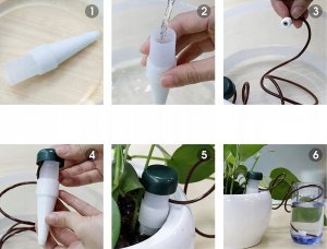 AgdExpert Nawadniacz automatyczny do kwiatów roślin doniczek ceramiczny 7