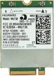 Huawei Modem WWAN Huawei MU736 3G/HSPA+ HP 840/HP 640/HP 650/HP 430/Probook/Zbook/Elitebook 1
