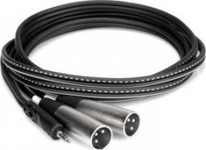 Kabel Hosa Jack 3.5mm - XLR x2 2m srebrny (CYX-402M) 2