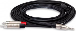 Kabel Hosa Jack 3.5mm - RCA (Cinch) x2 3.05m srebrny (HMR-010Y) 3