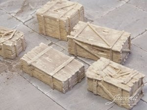 Juweela Juweela: Stare drewniane skrzynie - Jasne (5 szt) 1