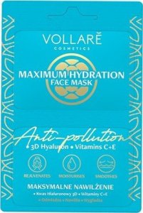 VOLLARE_Anti Pollution Protection Mask + Maximum Hydration nawilĹźajÄca maseczka do twarzy o dziaĹaniu antyoksydacyjnym 2x5ml 1