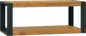 vidaXL Półka łazienkowa, 90x45x35 cm, lite drewno tekowe 1