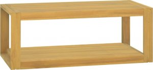 vidaXL Półka do łazienki, 90x45x35 cm, lite drewno tekowe 1