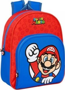 Super Mario Plecak szkolny Super Mario Czerwony Niebieski (28 x 34 x 10 cm) 1