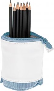 Piórnik Piórnik szkolny saszetka tuba 2w1 niebieski 6