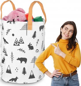 Kosz na zabawki Nukido - biały 11