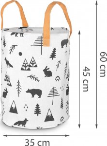 Kosz na zabawki Nukido - biały 4