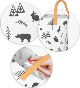 Kosz na zabawki Nukido - biały 5