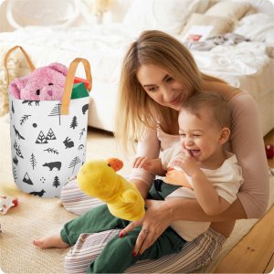 Kosz na zabawki Nukido - biały 6